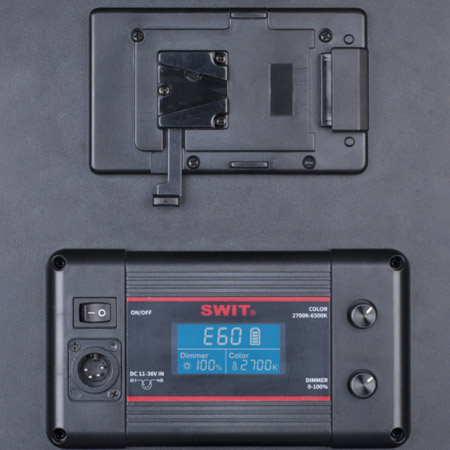 Swit PL-E60 Bi-color LED V-mount battery